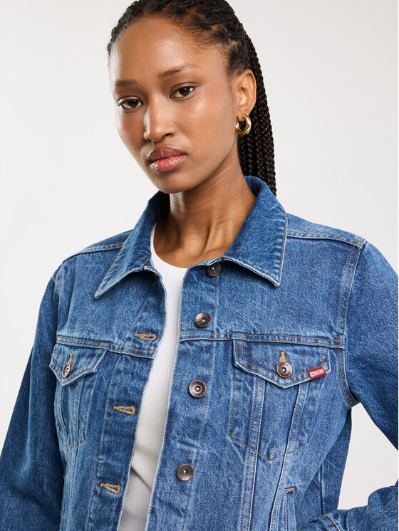 BIG STAR BIG STAR Kurtka jeansowa JOSEPHINE Niebieski Basic Fit