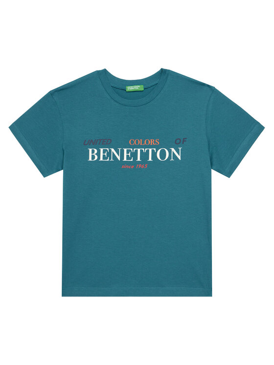 United Colors Of Benetton United Colors Of Benetton Póló 3I1XC10Q4 Kék Regular Fit