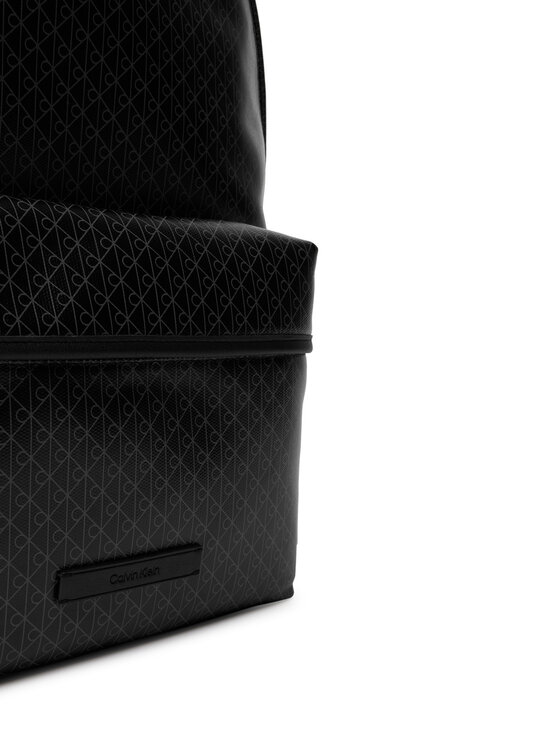 Calvin Klein Calvin Klein Nahrbtnik Emblem Aop Coated Backpack LV04D3313G Črna