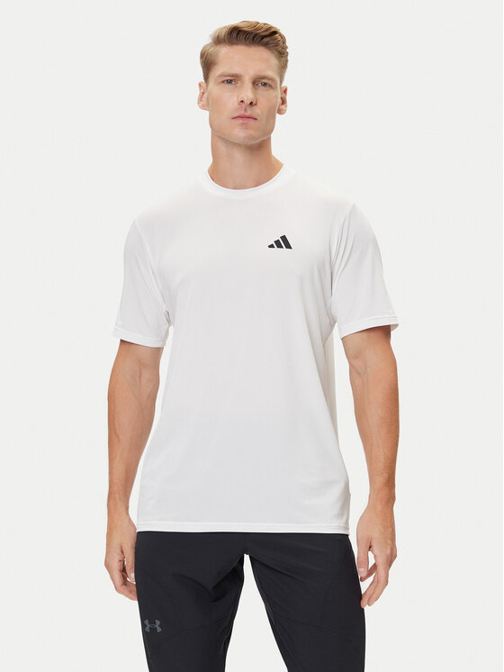 adidas Koszulka techniczna Train Essentials Stretch Training IJ7020 Biały Regular Fit