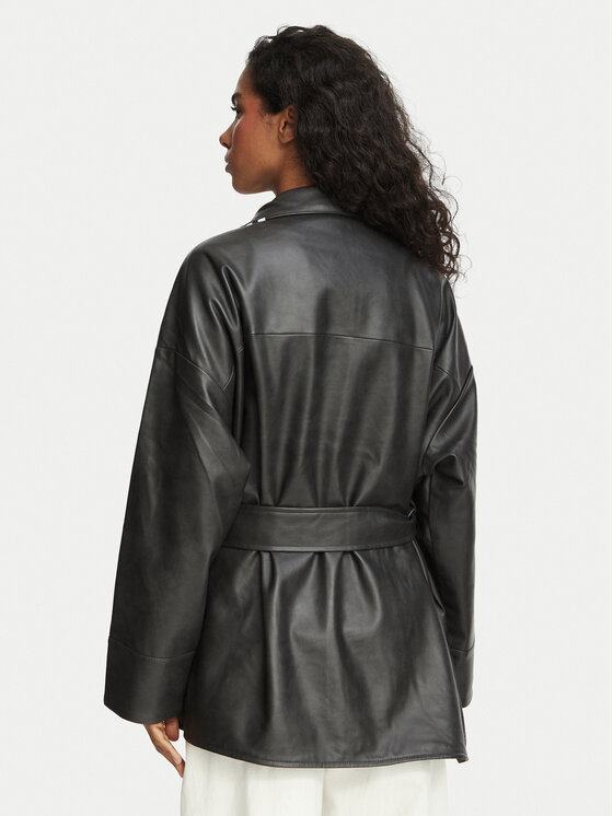 adidas adidas Демісезонна куртка Adilenium Season 6 Pleather LH1945 Чорний Regular Fit