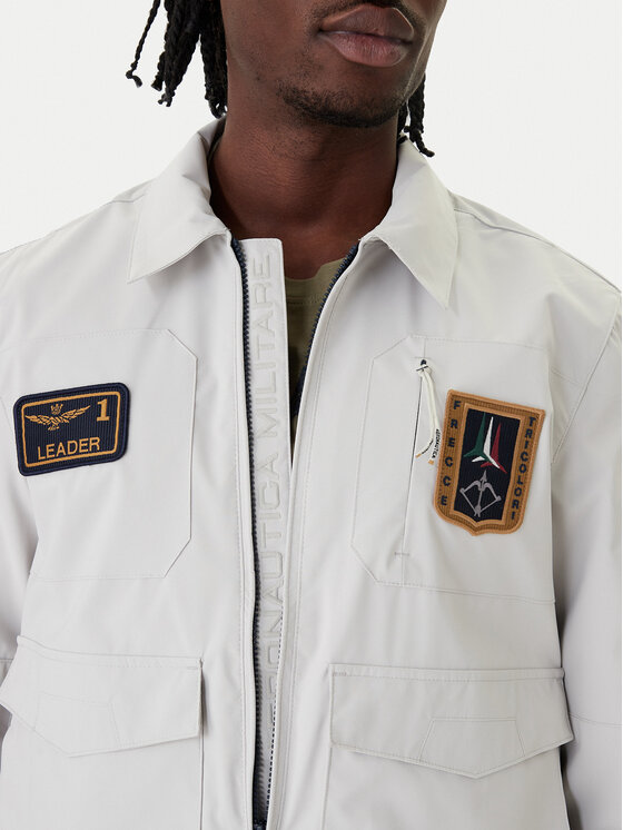 Aeronautica Militare Aeronautica Militare Bomber stila jaka 261AB3049UCT04290 Bēšs Regular Fit