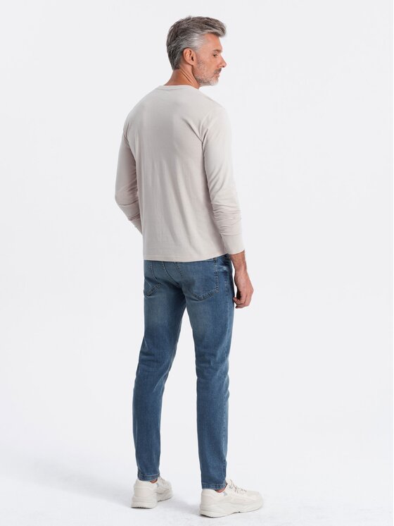 Ombre Ombre S dlouhým rukávem OM-LSCL-0107 Šedá Fitting Fit