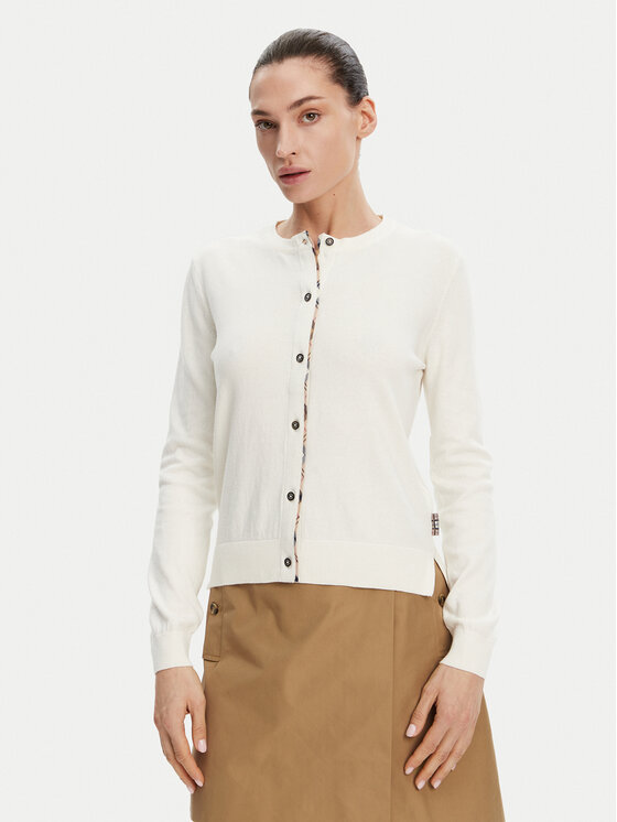Barbour Ζακέτα Bredona LKN1008WH71 Εκρού Regular Fit