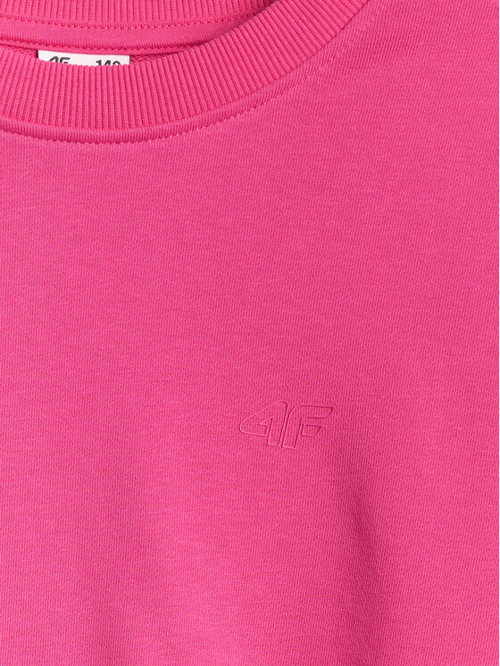 4F 4F Bluza BASIC+ Różowy Regular Fit