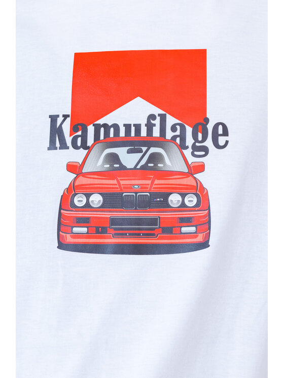 Kamuflage Kamuflage T-Shirt Beemer 2.0 Biały Relaxed Fit