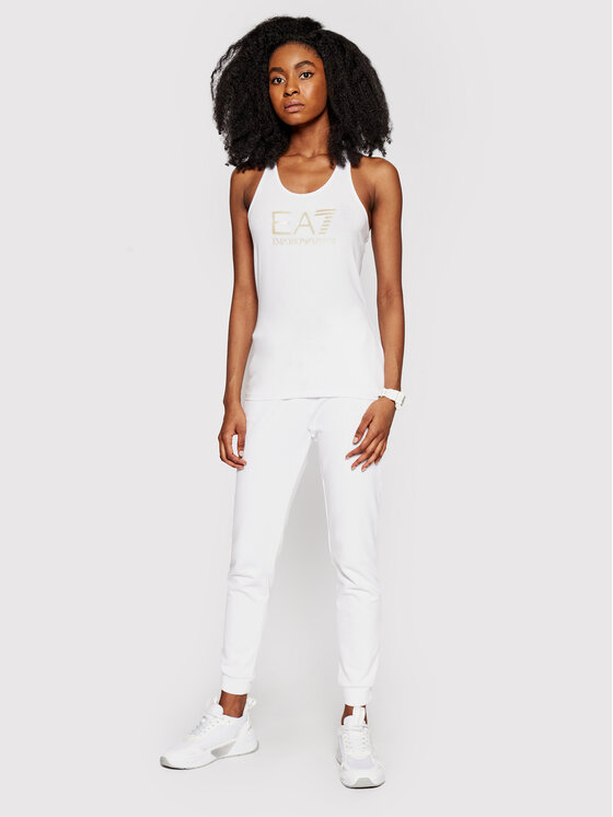 Top 3KTH63 TJ12Z 0101 Bianco Regular Fit