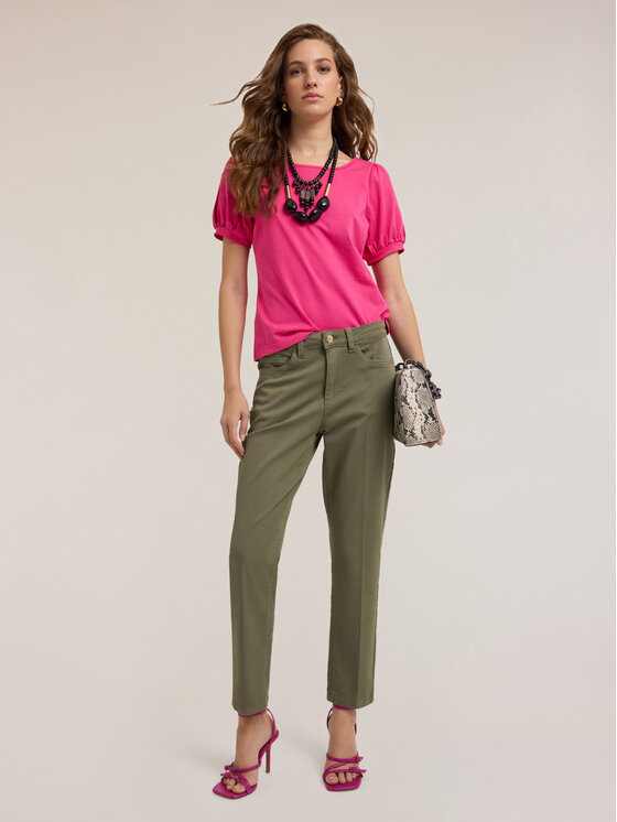 Motivi Motivi Pantaloni di tessuto P739Q003911N035 Verde Regular Fit
