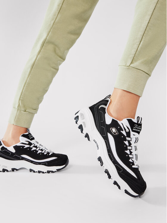 Skechers Sneakers Dlites Biggest Fan 11930/BKW Negru