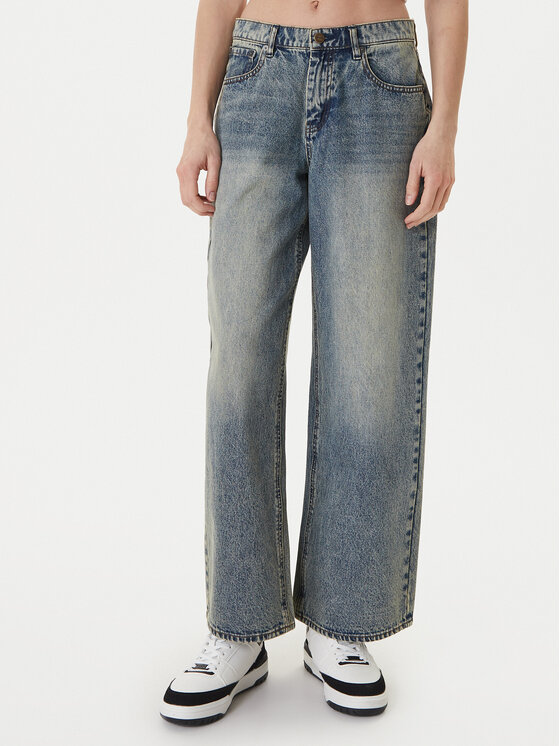 RVCA Blugi Loosey 23B193501 Albastru Relaxed Fit