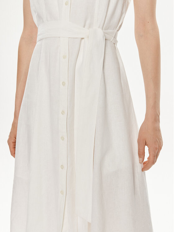 Gap Gap Košilové šaty 857655-00 Écru Regular Fit