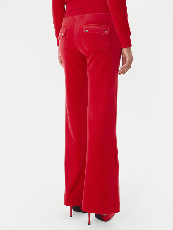 Juicy Couture Juicy Couture Teplákové nohavice Layla JCSEBJ001 Červená Flared Leg