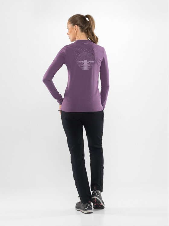 Viking Viking Bluzka Escalante Fioletowy Regular Fit