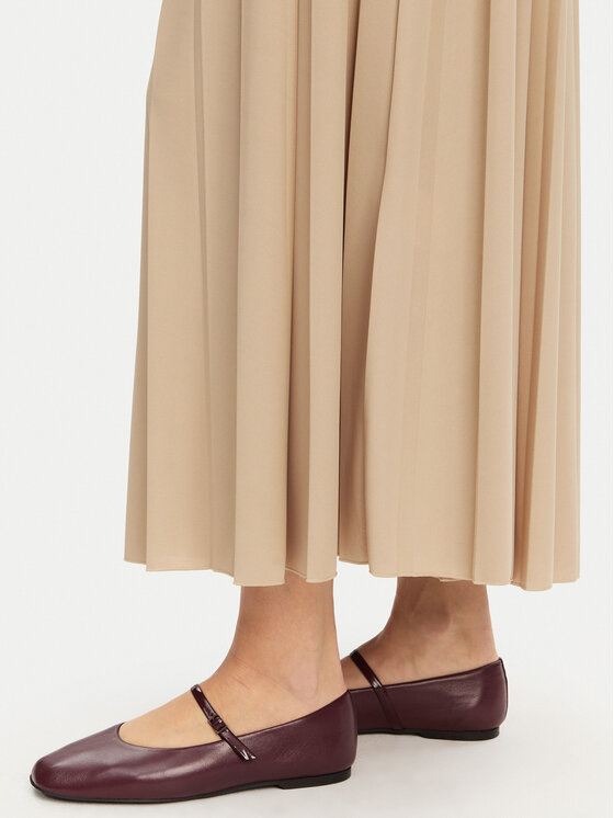 Weekend Max Mara Weekend Max Mara Spódnica plisowana Bleu 2515771031 Beżowy Regular Fit