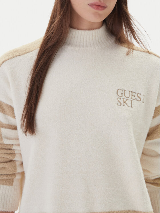 Guess Guess Rolák W5BR78 Z4242 Écru Relaxed Fit
