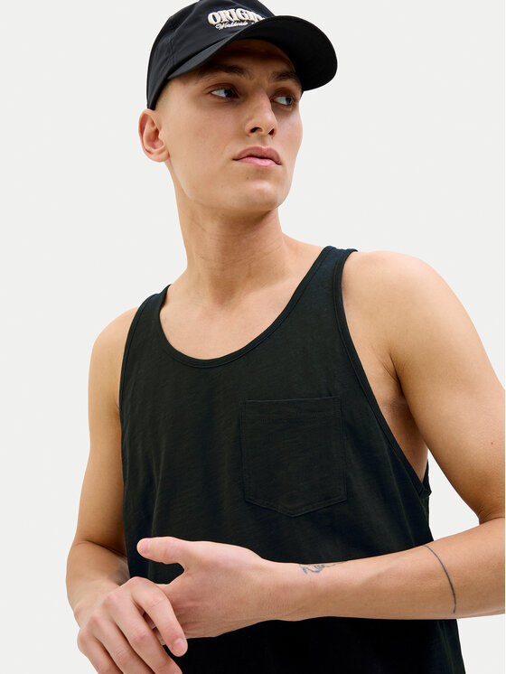 Jack&Jones Jack&Jones Tank top Varenna 12273165 Czarny Regular Fit