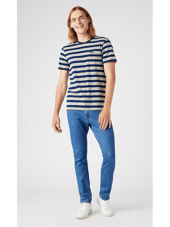 Wrangler Wrangler Jeansy BRYSON Niebieski Skinny Fit