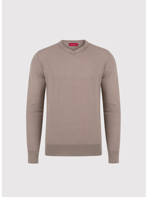 Pako Lorente Pako Lorente Sweter P26WP-2X-008 Beżowy Straight Fit