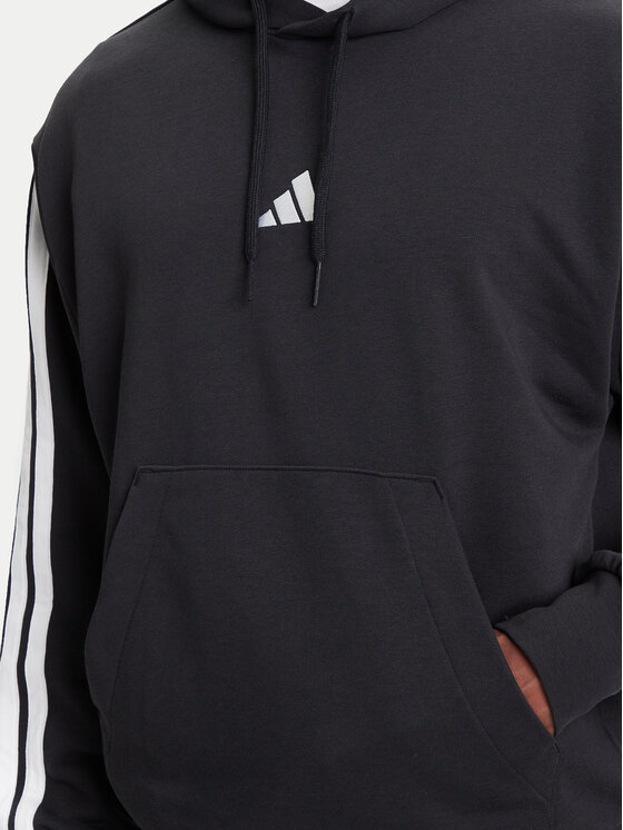 adidas adidas Majica dugih rukava Essentials 3-Stripes JD1874 Crna Regular Fit