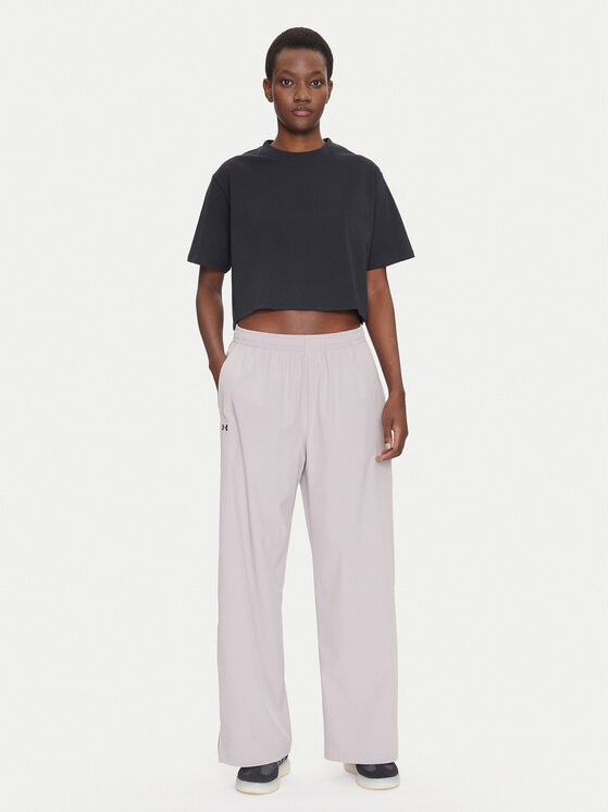 Under Armour Under Armour Teplákové nohavice Rival 1386453 Sivá Wide Leg