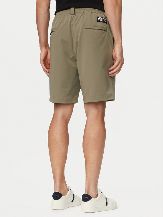 Guess Guess Pantalon scurți din material M6GD36 W2169 Kaki Regular Fit