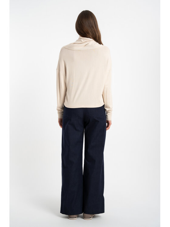 CLICK CLICK Bluzka 10-7023 Beżowy jasny Regular Fit