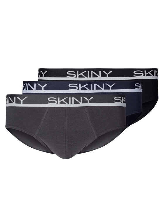 Skiny Skiny Sada 3 kusů slipů 86839 Černá