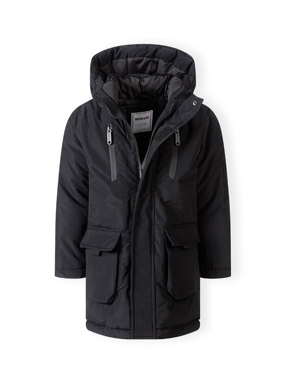 MINOTI MINOTI Kurtka zimowa 19coat82 Czarny Regular Fit