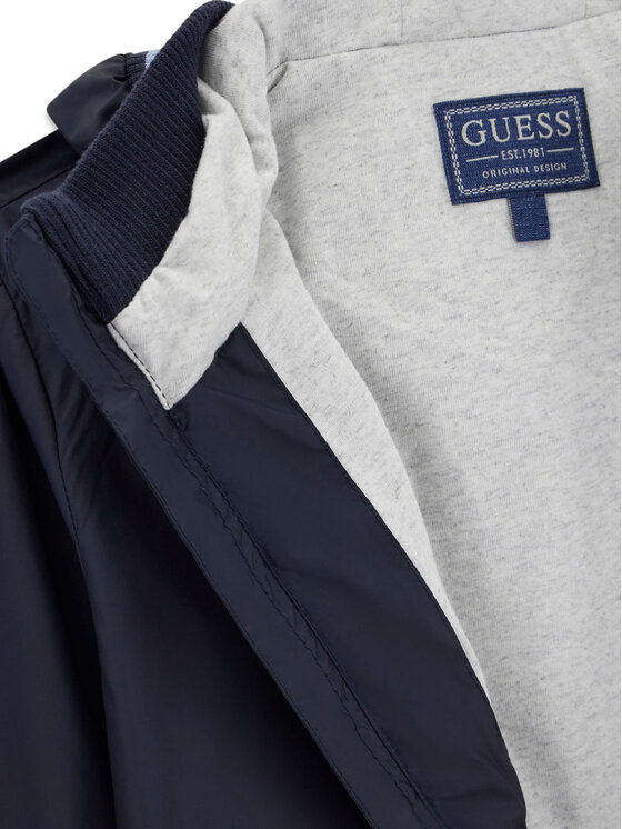 Guess Guess Bunda pro přechodné období L6RL09 WCFM0 Tmavomodrá Regular Fit