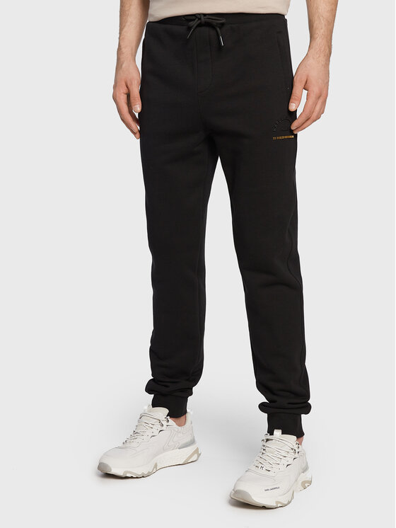 KARL LAGERFELD Spodnji del trenirke 705422 524910 Črna Regular Fit