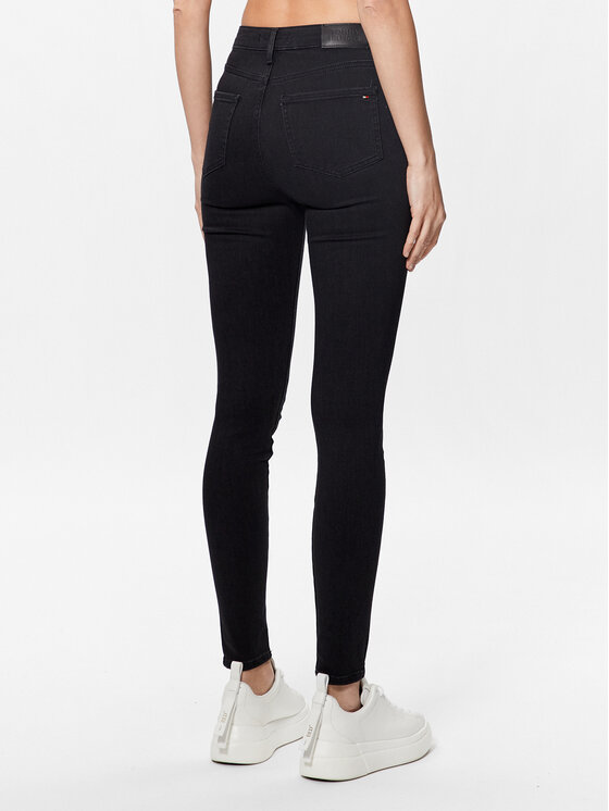 Tommy Hilfiger Tommy Hilfiger Jeans hlače Flex Harlem WW0WW34298 Črna Ultra Skinny Fit