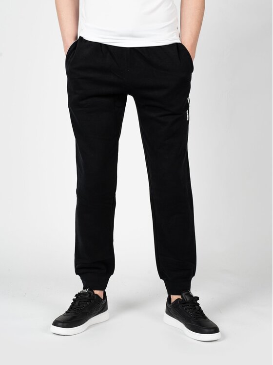 Emporio Armani Emporio Armani Kalhoty z materiálu 1116903-F573 Černá Regular Fit