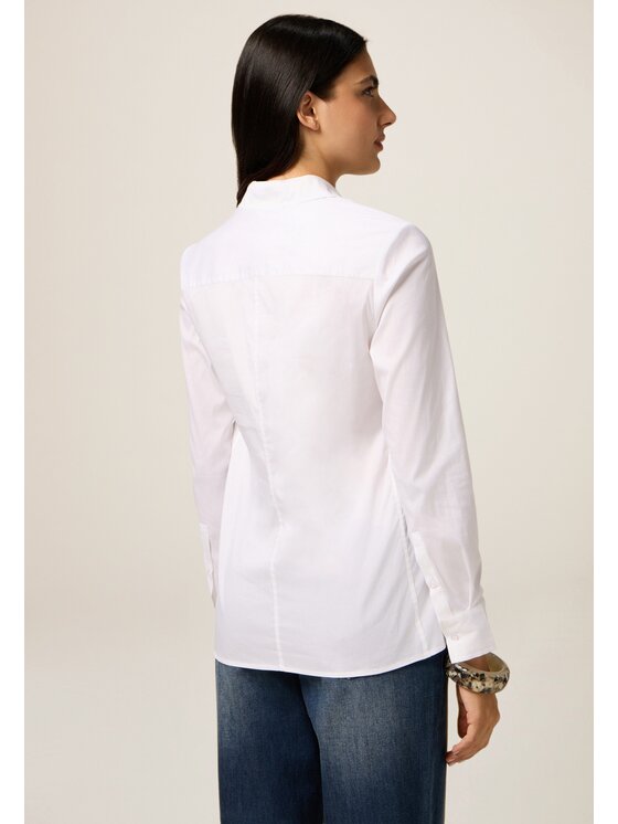 Oltre Oltre Koszula 5078R003018N011 Biały Slim Fit