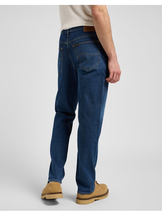 Lee Lee Jeansy WEST Niebieski Straight Leg