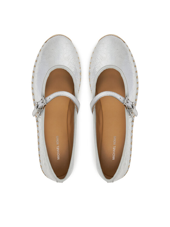 MICHAEL Michael Kors MICHAEL Michael Kors Espadryle Lynn 40S5LYFP2M Srebrny