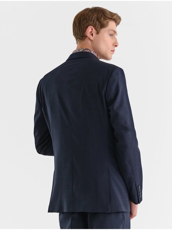 Pako Lorente Pako Lorente Garnitur P23SF-4G-012-G Granatowy Slim Fit