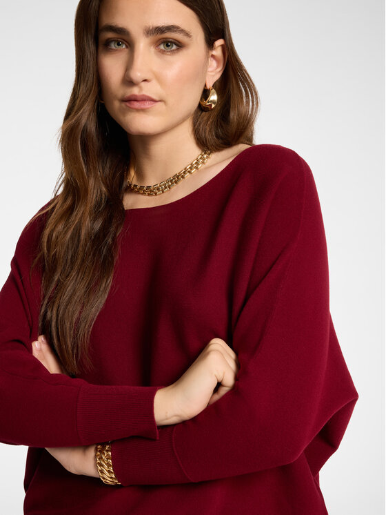 Elena Mirò Elena Mirò Maglione M011Z000770N036 Bordeaux Over Fit