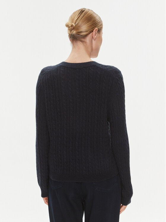 Tommy Hilfiger Tommy Hilfiger Sweater WW0WW39887 Sötétkék Regular Fit