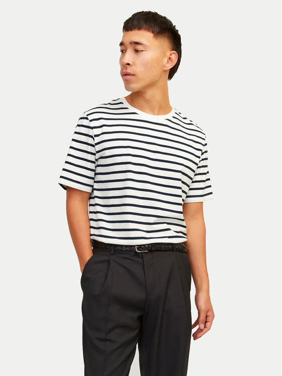 Jack&Jones Jack&Jones Majica Organic Basic 12156101 Bela Slim Fit