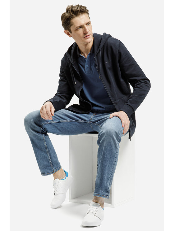 Cross Jeans Cross Jeans Jeansy F 194-293 Niebieski Tapered Leg