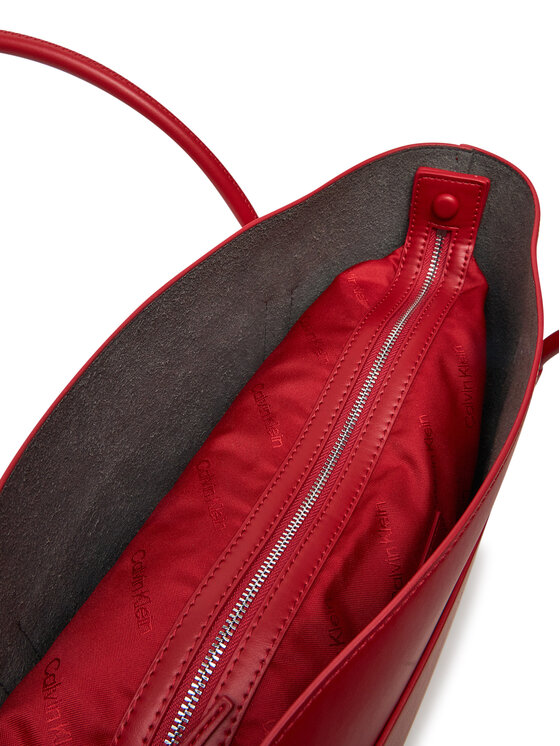 Calvin Klein Calvin Klein Дамска чанта Ck Linn Medium Shopper K60K613110 Червен