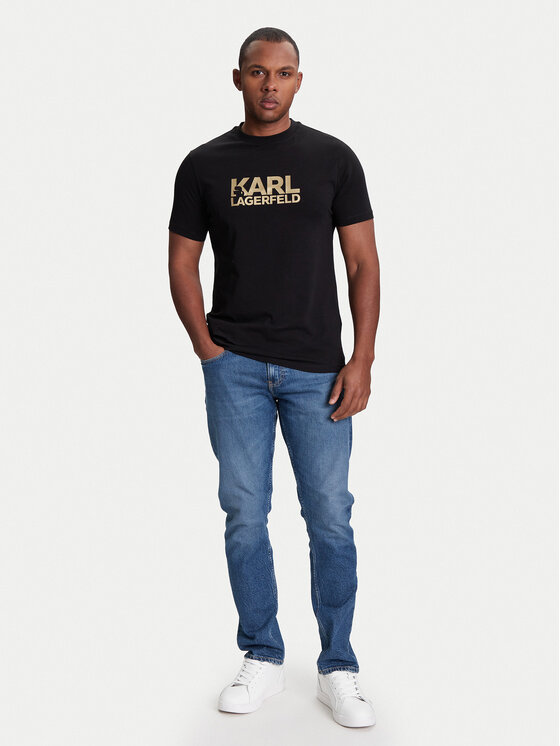 KARL LAGERFELD KARL LAGERFELD T-shirt 755087 553235 Crna Regular Fit