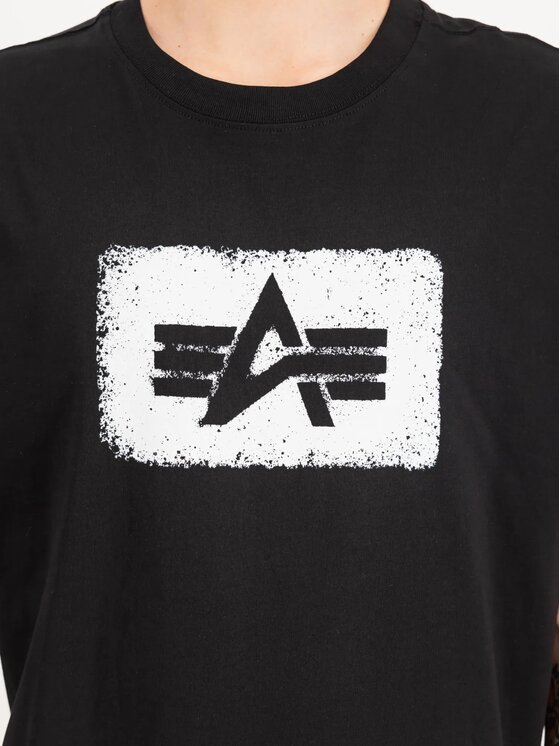 Alpha Industries Alpha Industries T-Shirt AI.268512 Czarny Regular Fit