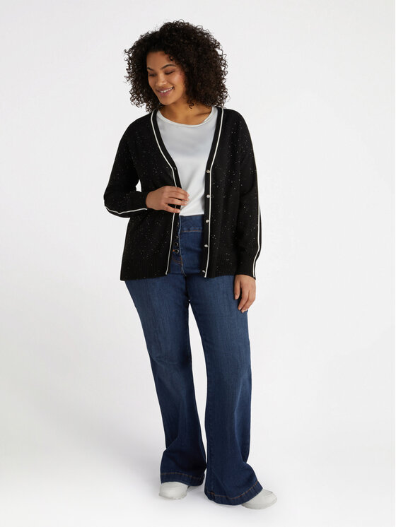 Fiorella Rubino Fiorella Rubino Cardigan M474L007839N0Z3 Nero Regular Fit
