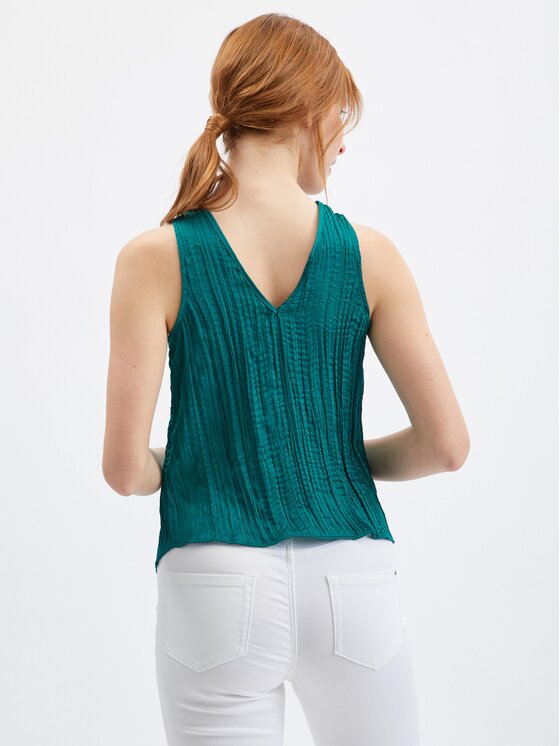 Orsay Orsay Bluzka 633022566000__36 Zielony Regular Fit