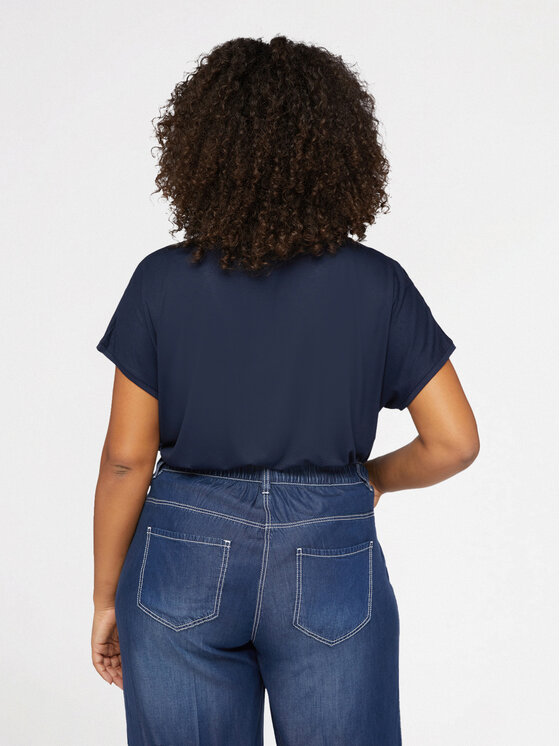 Fiorella Rubino Fiorella Rubino T-shirt G063L107832N034 Blu Regular Fit