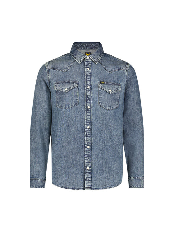 Lee Lee Koszula jeansowa 112355743 Niebieski Regular Fit