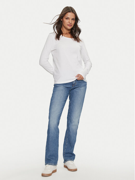 Mustang Mustang Bluse Elly 1013931 Weiß Regular Fit
