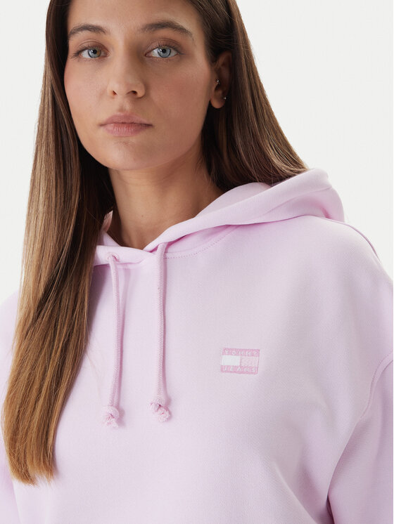 Tommy Jeans Tommy Jeans Mikina Badge DW0DW19414 Růžová Boxy Fit