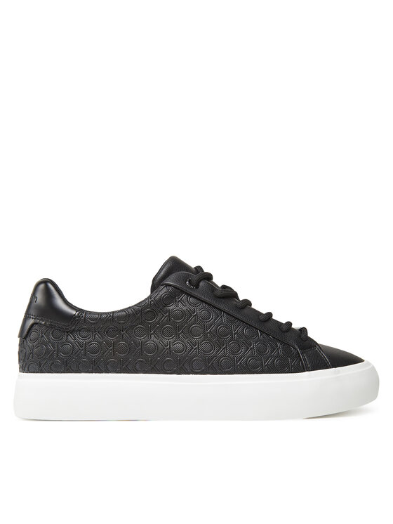 Sneakers Calvin Klein Vulc Lace Up Mono Pu HW0HW02573 Negru
